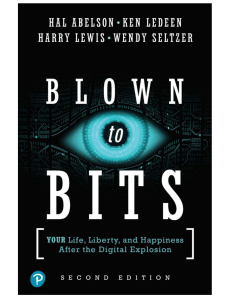 Blown to Bits: Digital Technology & Privacy