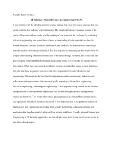 Material Science & Engineering at DI Saturday: A Student's Perspective