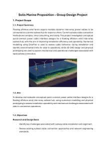 Solis Marine Group Design Project: Offshore Wind Subsea Hub