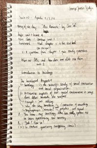 Sociology 120 Lecture Notes