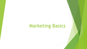 Marketing Basics: Introduction to Marketing Concepts