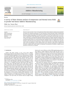 Finite Element Analysis in Powder Bed Fusion Additive Manufacturing