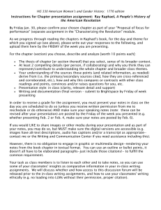 HIS 330 Chapter Presentation Assignment Instructions