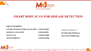 Smart Body Scan for Disease Detection Project Report