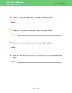 Statistics Review Worksheet - High School Math