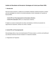 An&aacute;lisis de Estrategias de Control para Robot 3GDL
