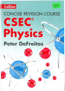 Collins CSEC Physics Revision Course Textbook
