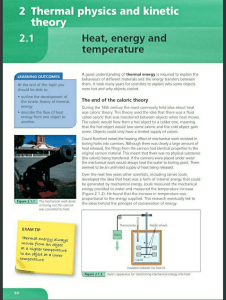 Thermal Physics: Heat, Energy, Temperature