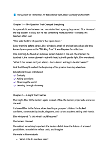 The Lantern of Tomorrow: An Educational Tale