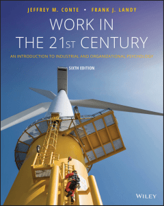 Work in the 21st Century: Industrial and Organizational Psychology Textbook