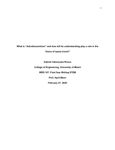 Astrobiocentrism and Its Role in Future Space Travel