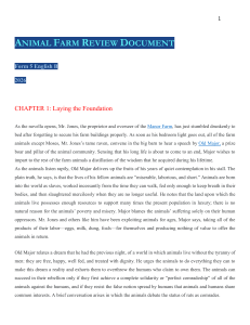 Animal Farm Review: Chapters 1-2 Analysis