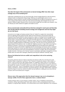 Week 1 Hybrid: Marketing Channel Strategy Questions
