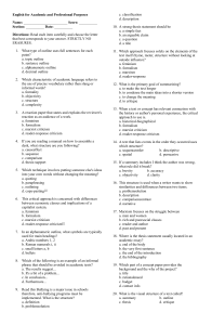 English Academic Writing Quiz: Multiple Choice Test