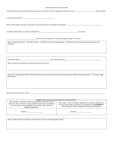 Financing New Ventures Study Guide