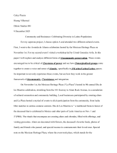 Community and Resistance: Latino Populations Capstone Project