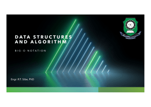Big-O Notation in Data Structures and Algorithms