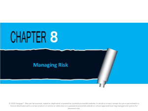 Chapter 8: Managing Risk