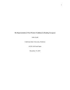 Representation of Non-Western Traditions in Braiding Sweetgrass