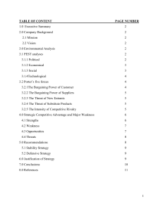 IOI Group Strategic Analysis: PEST, Porter's Five Forces, SWOT