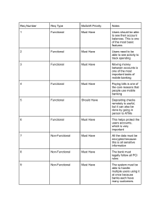 Mobile Banking App Requirements: Functional & Non-Functional Specs