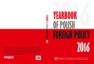 Yearbook of Polish Foreign Policy 2016
