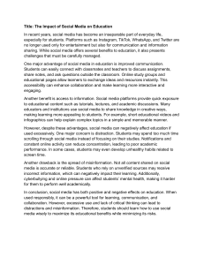 Social Media's Impact on Education: Benefits & Risks