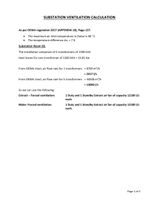 Substation Ventilation Calculation