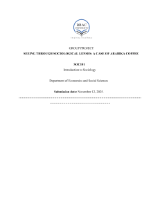 Sociological Analysis of Arabika Coffee: BRACU Case Study