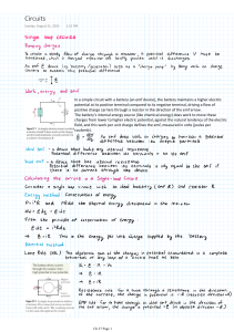 Circuits: Single Loop Circuits & EMF