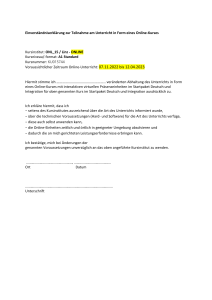 Einverst&auml;ndniserkl&auml;rung f&uuml;r Online-Deutschkurs A1