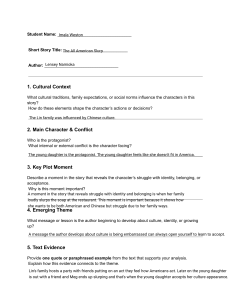 The All American Slurp Literature Analysis Worksheet