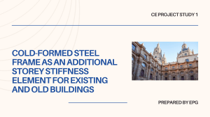 Cold-Formed Steel Frame for Building Stiffness