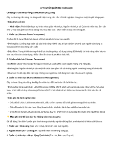 Te&oacute;ria manažmentu ľudsk&yacute;ch zdrojov - Kapitola 1