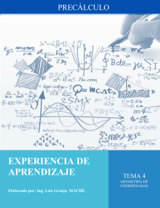 Prec&aacute;lculo: Geometr&iacute;a de Coordenadas - Tema 4