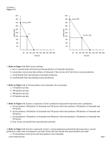 Economics Tutorial 3: Production Possibilities & Trade