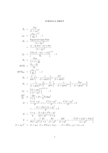 Hoja de f&oacute;rmulas de finanzas