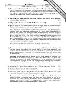 IGCSE Islam Mark Scheme May/June 2013 Paper 41