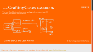 CraftingCases Casebook: BierCo & Lean Fitness Cases