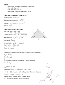 Engineering Mechanics Statics Textbook: Formulas & Notes