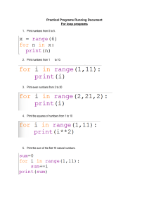 Python Programming Exercises: Loops Workbook