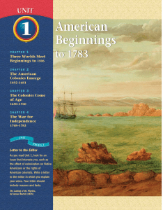 American Beginnings to 1783: Early US History Textbook