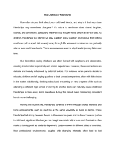 The Lifetime of Friendship: How Friendships Evolve