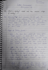 Linux Environment Assignment 1: Booting Process