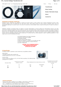 Transformadores de Protecci&oacute;n: Introducci&oacute;n y Especificaciones IEC