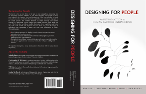 Designing for People: Human Factors Engineering Textbook