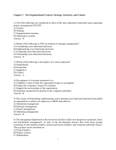 Chapter 2: Organizational Context in Project Management