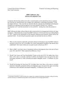 BMC Software Accounting Questions