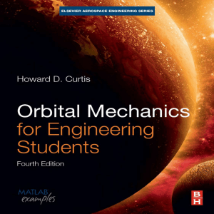 Orbital Mechanics for Engineering Students Textbook