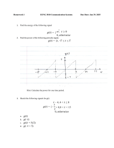 EENG 3810 Communication Systems Homework 1